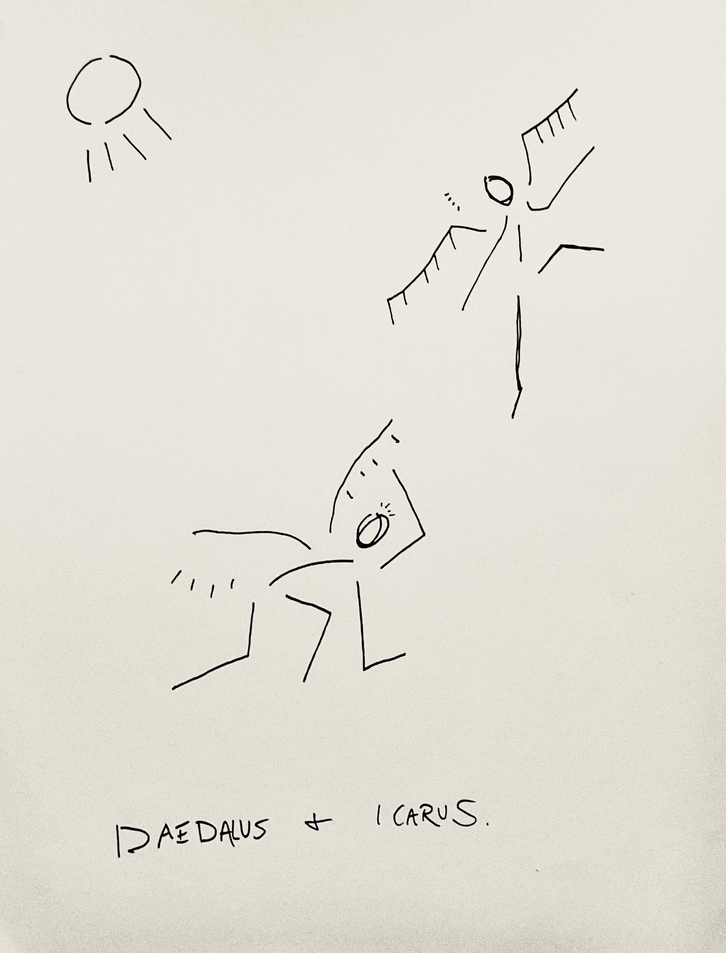 IDEA #2 DAEDALUS & ICARUS - 8.5x11 PRINT