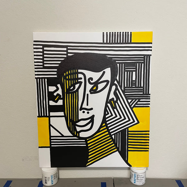 UNTITLED DAZZLE CAMO - 20x24 ORIGINAL CANVAS ARTWORK