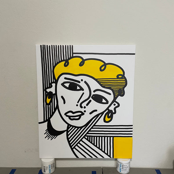 UNTITLED DAZZLE CAMO - 20x24 ORIGINAL CANVAS ARTWORK