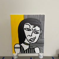 UNTITLED DAZZLE CAMO - 20x24 ORIGINAL CANVAS ARTWORK