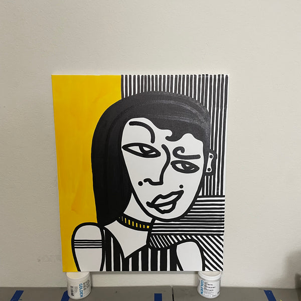 UNTITLED DAZZLE CAMO - 20x24 ORIGINAL CANVAS ARTWORK