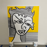 UNTITLED DAZZLE CAMO - 20x24 ORIGINAL CANVAS ARTWORK