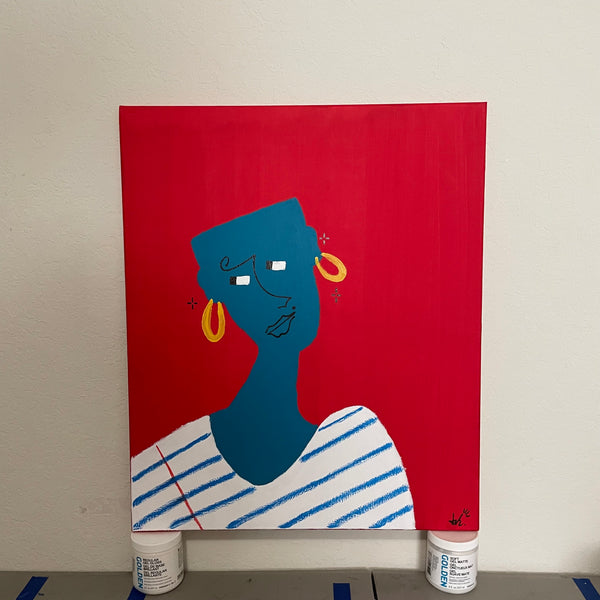 WHO ALL GON BE THERE? - 20x24 ORIGINAL CANVAS ARTWORK