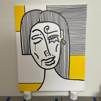 UNTITLED DAZZLE CAMO - 24x30 ORIGINAL CANVAS ARTWORK