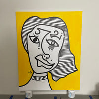 UNTITLED DAZZLE CAMO - 24x30 ORIGINAL CANVAS ARTWORK