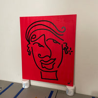 UNTITLED FACE - 20x24 ORIGINAL CANVAS ARTWORK